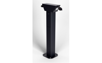 Parking pedestal 30 inches Square,one side, Angular